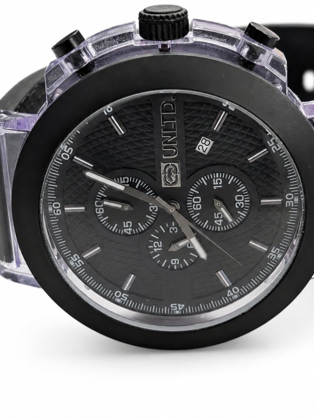 Marc Ecko UNLTD E17516G1 Men’s Chronograph Black Watch w/ Original Box
